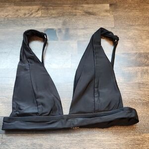Black Triangle Bikini Top Removable Pads Size XS